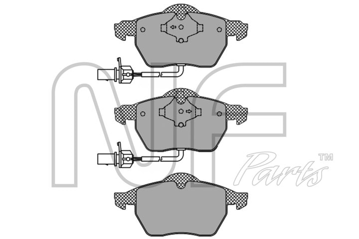 NF PARTS stabdžių trinkelių rinkinys, diskinis stabdys NF0010731